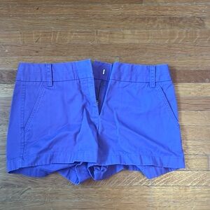 Purple chino shorts from J. Crew in size 4